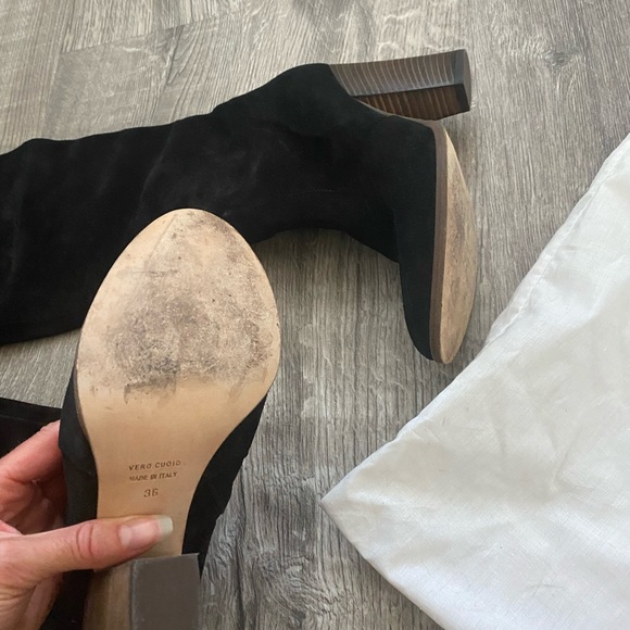 Club Monaco suede thigh high boots - Picture 3 of 4